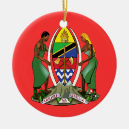 ADORNO DE CERÁMICA ORNAMIENTO DE TANZANIA* NAVIDAD