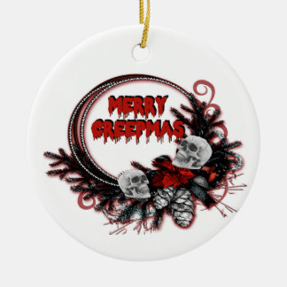Adorno De Cerámica Ornanament Navidades de Merry Creepmas