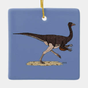 Adorno De Cerámica Ornithomimus cretácico