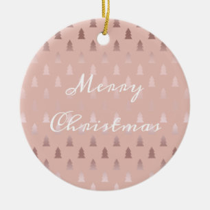 Adorno De Cerámica Oro color de rosa elegante y modelo rosado del