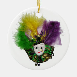 Adorno De Cerámica Oro de la máscara del carnaval
