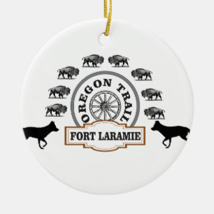Adorno De Cerámica oro de Laramie del fuerte