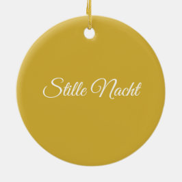 Adorno De Cerámica Oro de Stille Nacht