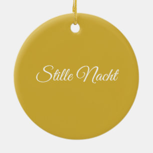 Adorno De Cerámica Oro de Stille Nacht