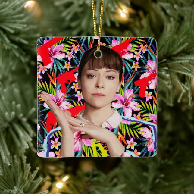 Adorno De Cerámica Orphan Black | Alison - Patrón floral (Árbol)