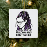 Adorno De Cerámica Orphan Black | Cosima - Crazy Science<br><div class="desc">Cosima es sólo un estudiante de ciencias normal, ¿verdad? Equivocada, es un experimento científico - un clon que ha sido creado en un laboratorio. Acá se ve con su mayor deseo: "Sólo quiero hacer ciencia loca". Esta graciosa cita de Orphan Black, el exitoso programa de ciencia ficción de televisión seguramente...</div>