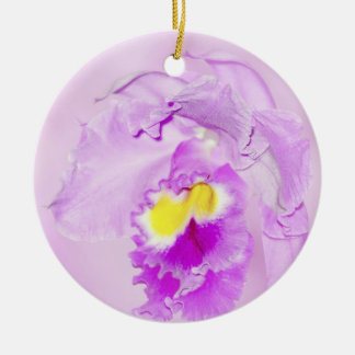 Adorno De Cerámica Orquídea rosa pastel