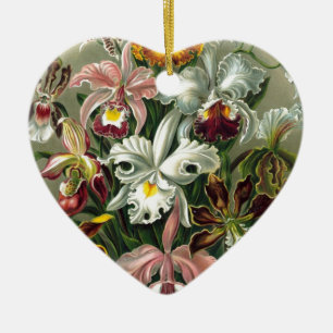 Adorno De Cerámica orquídeas florales nupciales de Haeckel de la