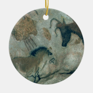 Adorno De Cerámica Oscile la pintura que muestra un caballo y una