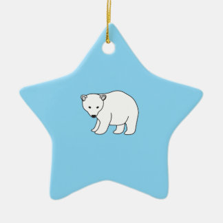 Adorno De Cerámica oso blanco pequeño, dulce,