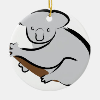 Adorno De Cerámica Oso de koala en árbol