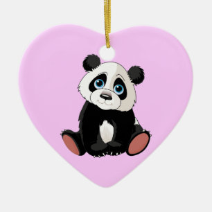 Adorno De Cerámica Oso de panda