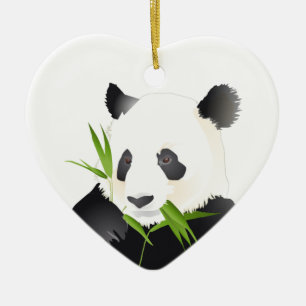 Adorno De Cerámica Oso de panda