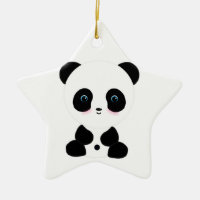 Oso de panda de ruborización lindo