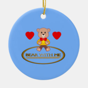 Adorno De Cerámica Oso de peluche 