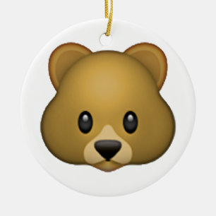 Adorno De Cerámica Oso - Emoji