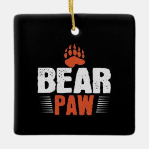 Adorno De Cerámica Oso - Paw del oso