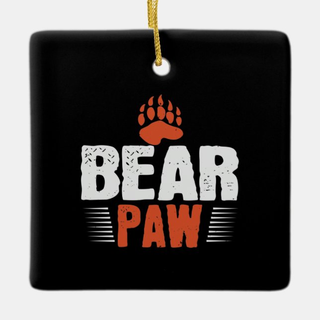 Adorno De Cerámica Oso - Paw del oso (Anverso)
