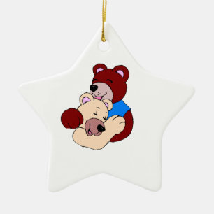 Adorno De Cerámica Osos de peluche