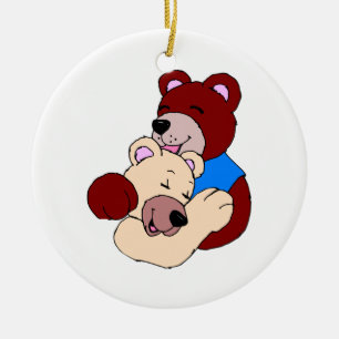 Adorno De Cerámica Osos de peluche