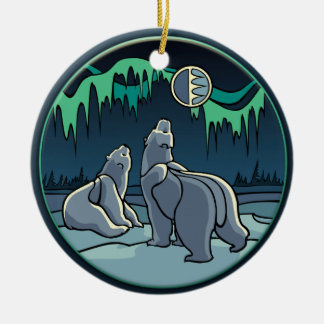 Adorno De Cerámica Osos Polares Regalos Personalizados de Arte de Oso