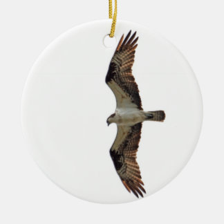 Adorno De Cerámica Osprey que vuela la foto