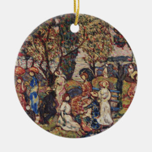 Adorno De Cerámica Otoño de Maurice Prendergast, Arte Antiguo de Alta