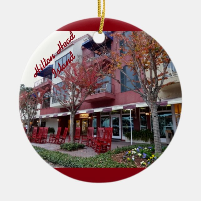 Adorno De Cerámica Otoño en Hilton Head Island - Harbour Town Shops (Frente)