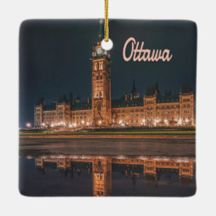 Adorno De Cerámica Ottawa Canada Ontario Parliament Hill