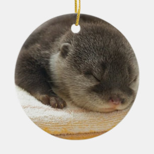 Adorno De Cerámica Otter espantoso