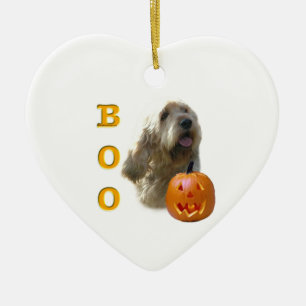 Adorno De Cerámica Otterhound Halloween BOO