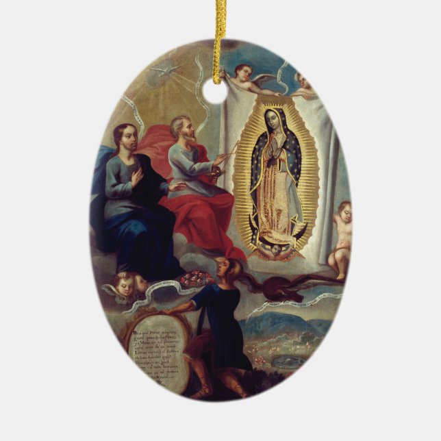 Adorno De Cerámica Our Lady of Guadalupe | Religious Keepsake (Frente)