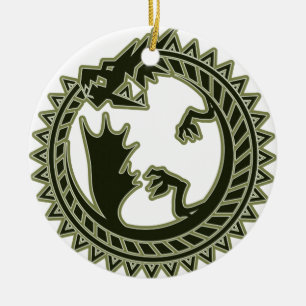Adorno De Cerámica Ouroboros