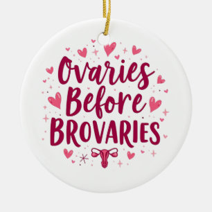 Adorno De Cerámica Ovarios Antes de Brovaries Mi Cuerpo Mi Elección Ú