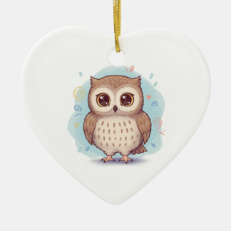Adorno De Cerámica Owls that bring happiness
