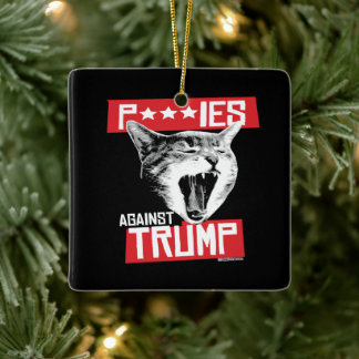 ADORNO DE CERÁMICA P***S CONTRA TRUMP