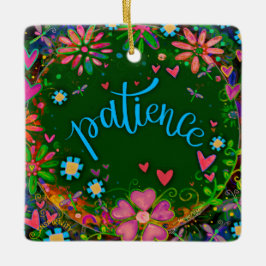 Adorno De Cerámica Paciencia bucal divertida Bonito Inespiritividad c