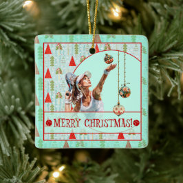 Adorno De Cerámica Padel Christmas Ornament – Padel Retro Christmas