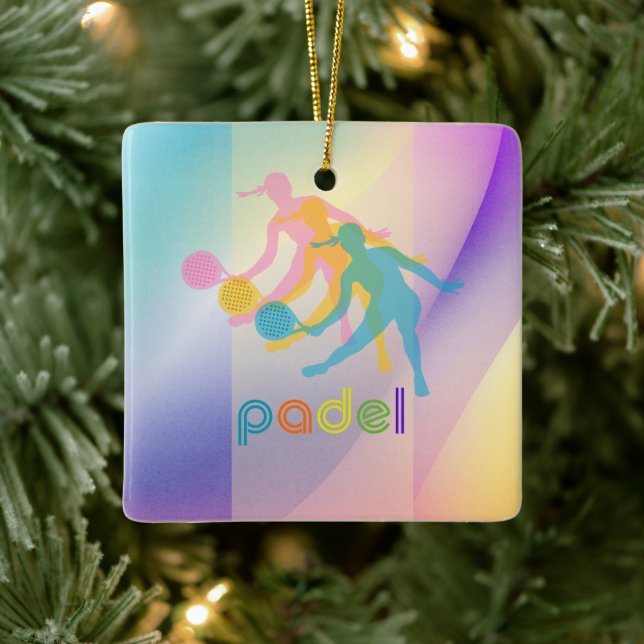 Adorno De Cerámica PADEL ORNAMENT – VIBRANT STYLE for HER BRIGHTS (Árbol)
