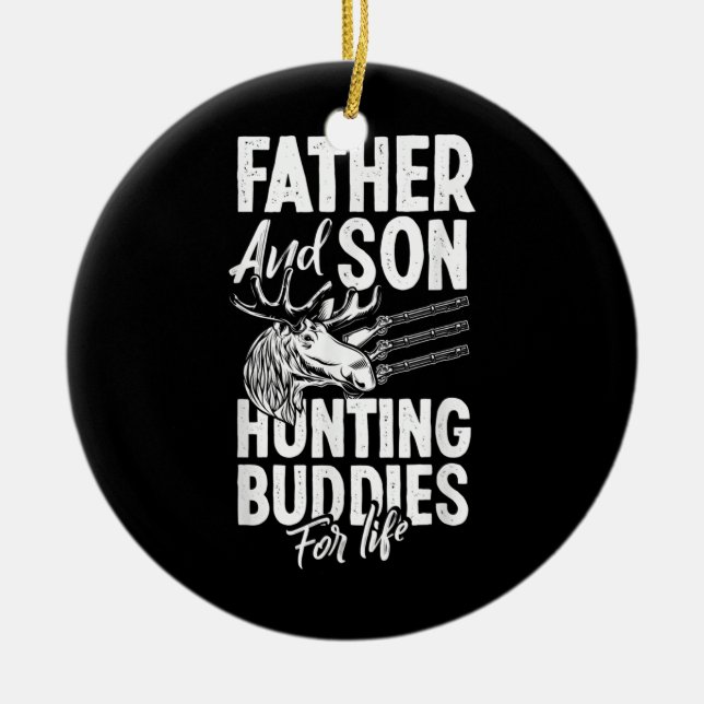 Adorno De Cerámica Padre E Hijo Cazando A Budas Para Coincidir Con La (Frente)