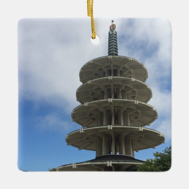 Adorno De Cerámica Pagoda de la Paz (Anverso)