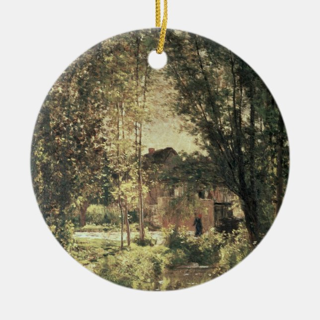 Adorno De Cerámica Paisaje 2 (Frente)