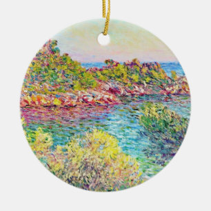 Adorno De Cerámica Paisaje cerca de Monte Carlo (por Claude Monet)
