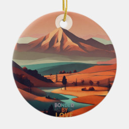 Adorno De Cerámica Paisaje del Boho