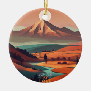 Adorno De Cerámica Paisaje del Boho