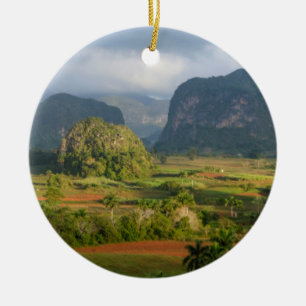 Adorno De Cerámica Paisaje panorámico del valle, Cuba