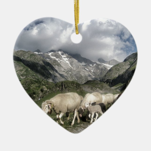 Adorno De Cerámica paisaje pirénico (Frente)