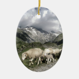 Adorno De Cerámica paisaje pirénico