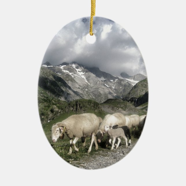 Adorno De Cerámica paisaje pirénico (Frente)