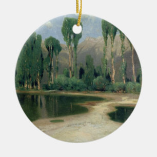 Adorno De Cerámica Paisaje suizo